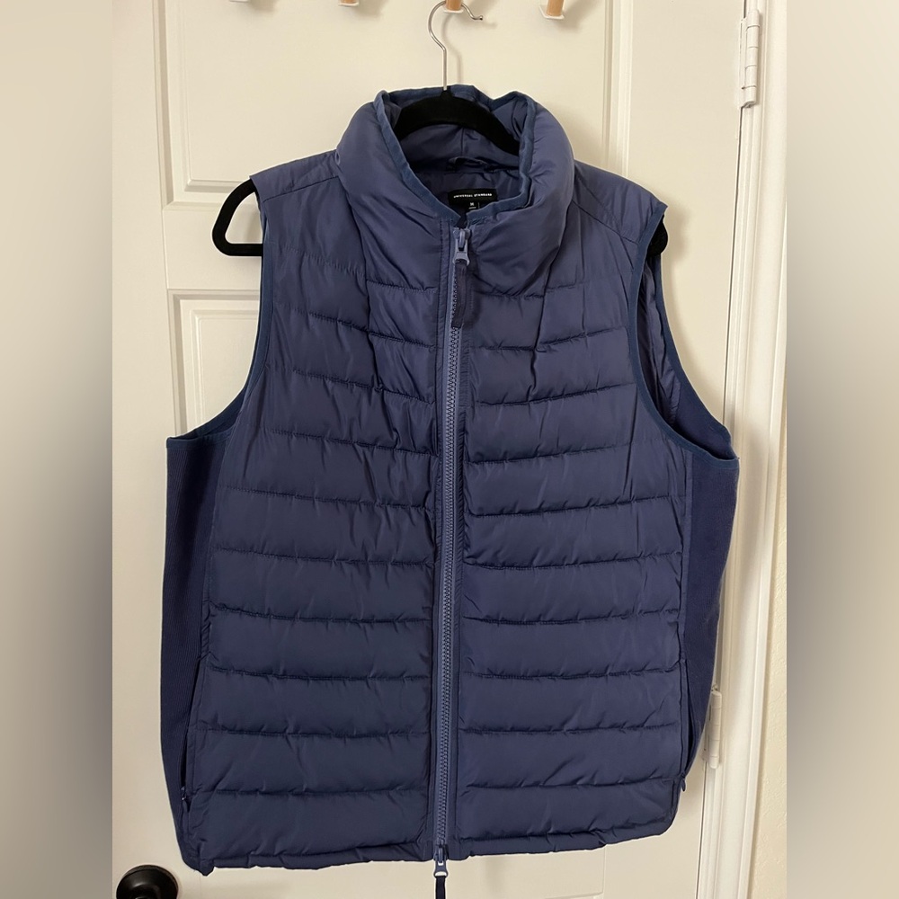 Universal Standard - Comfort Panel Sport Puffer  Vest - Medium 18/20 Cobalt